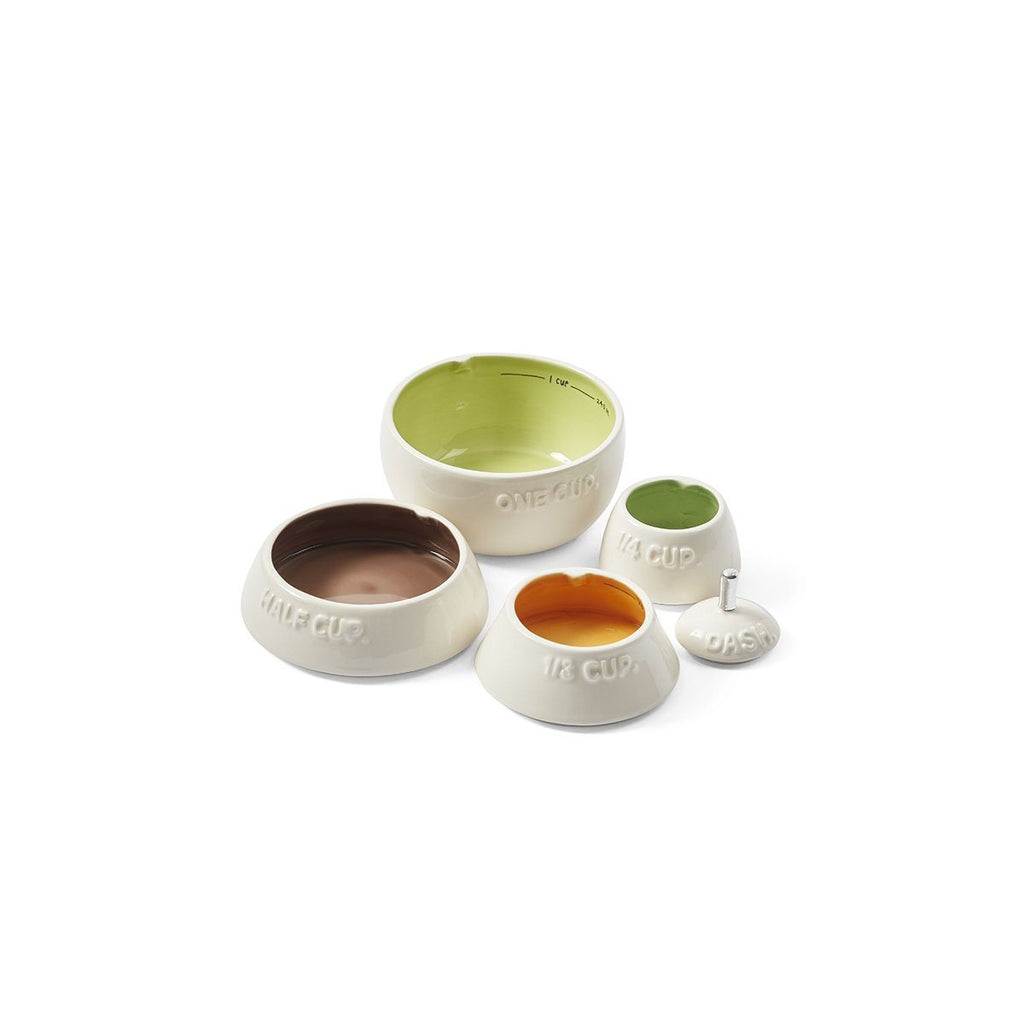 Pear Measuring Cups Green