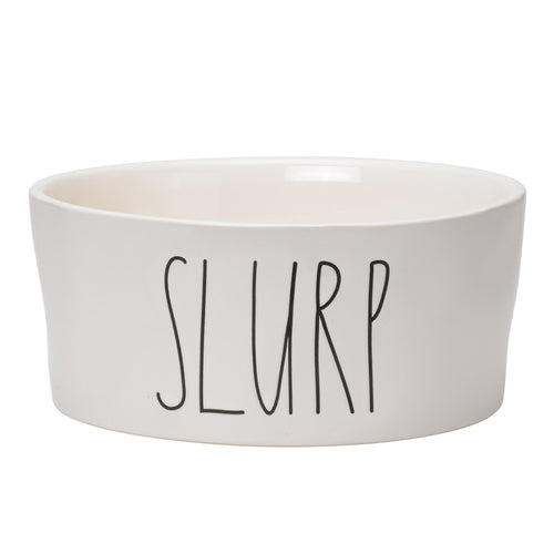 Rae Dunn Artisan "SLURP" 8in Pet Bowl