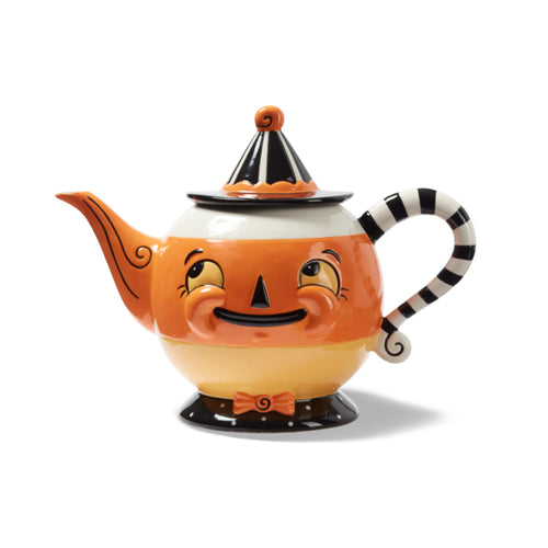 Johanna Parker Carnival Cottage Candy Corn Spooks Pumpkin Teapot