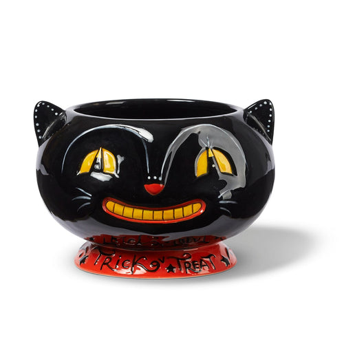 Johanna Parker Carnival Cottage Black Cat Candy Bowl
