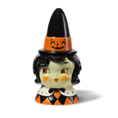 Johanna Parker Carnival Cottage Black Haired Witch Canister
