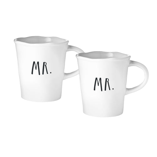 Stem Print MR + MR Cafe Mugs, Set of 2