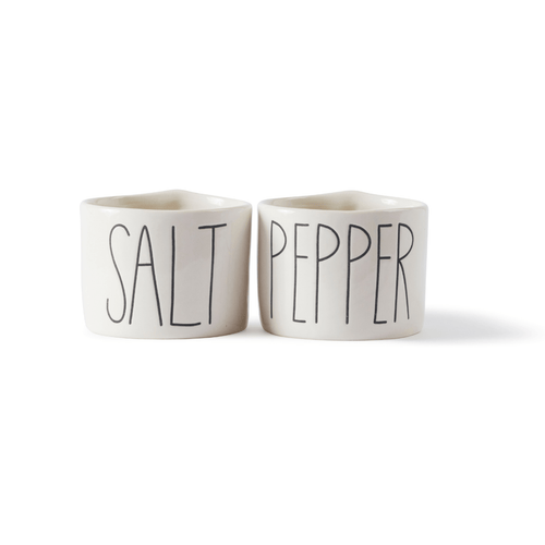 Rae Dunn Classic Salt + Pepper Cellars